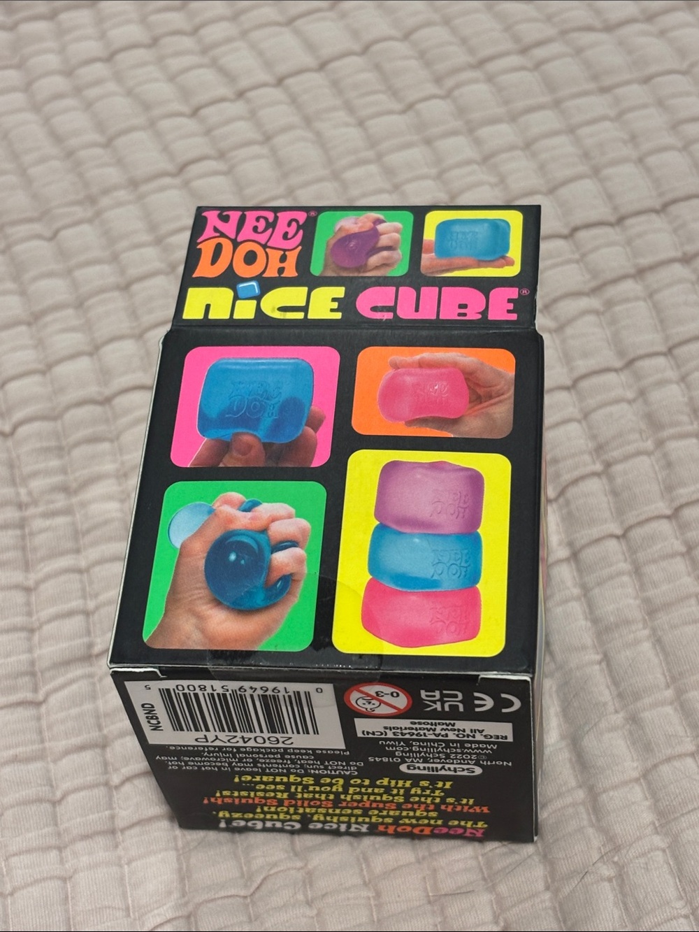 NEW NeeDoh Nice Cube - Blue Super Solid Squish - Picture 4 of 6